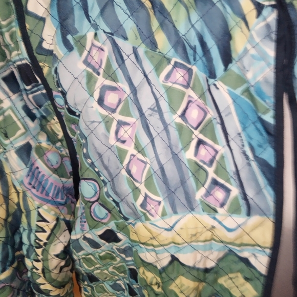 Vintage Alfred Dunner quilted jacket women's XL bohemian eclectic - Picture 2 of 3